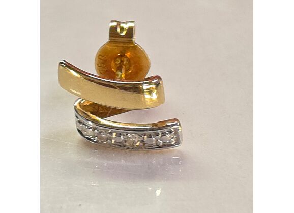 Image Boucles d'oreilles Or jaune Diamant Sans