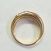 Image Bague Jonc Or jaune Pierre rouge Pierre verte