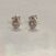 Image Boucle d'oreille Puces Argent Oxyde de zirconium