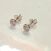 Image Boucle d'oreille Puces Argent Oxyde de zirconium