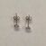 Image Boucle d'oreille Puces Argent Oxyde de zirconium
