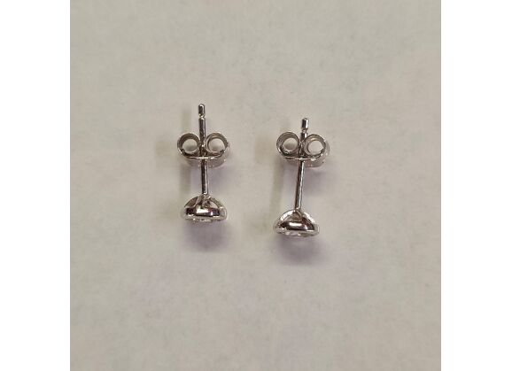 Image Boucle d'oreille Puces Argent Oxyde de zirconium