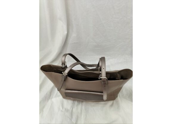 Image Sac à main LANCASTER Porté main Cuir de vachette Beige
