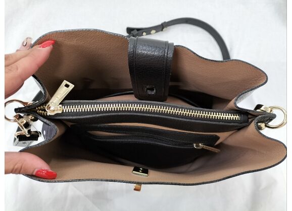 Image Sac à main LANCASTER Porté main Cuir de vachette Noir