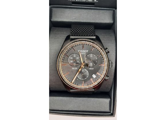 Image Montre Homme TISSOT Tissot pr 100 w8g fg3 qkf Acier Noir 4 mm