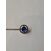 Image Broche Argent NON SIGNE Argent Pierre bleue