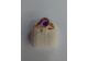 Image Bague Or rose Améthyste Diamant