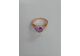 Image Bague Or rose Améthyste Diamant