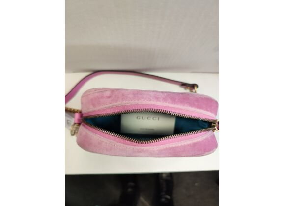 Image Sac à main GUCCI Porté épaule Velours Rose