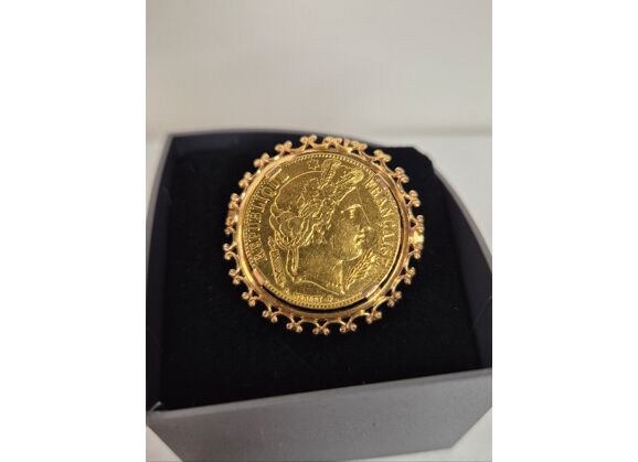Image Broche Or NON SIGNE Or jaune