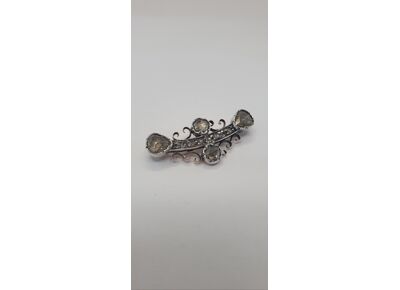 Image Broche Or empierré NON SIGNE Or blanc Diamant Diamant