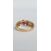Image Bague Or jaune Rubis