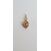 Image Pendentif Or jaune Pierre rouge