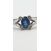 Image Bague Or blanc Saphir Diamant