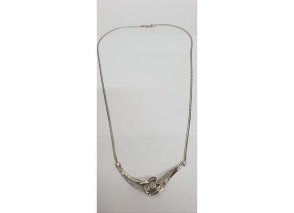 Image Collier Argent Diamant
