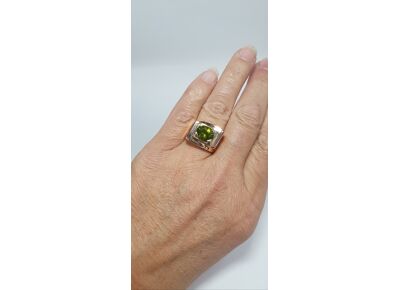 Image Bague Or rose Péridot