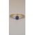 Image Bague Or jaune Saphir Oxyde de zirconium