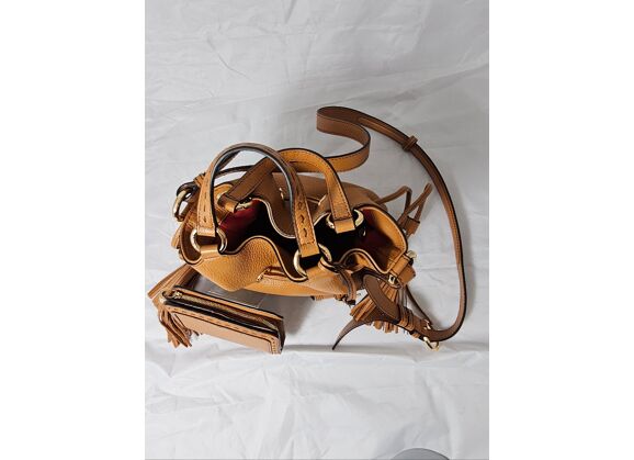 Image Sac à main LANCEL Premier Flirt Porté épaule Cuir Camel