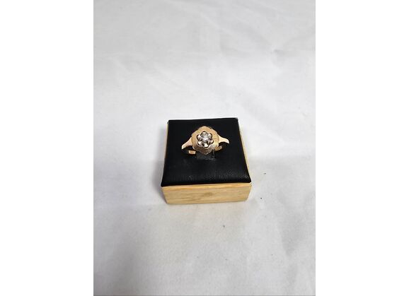 Image Bague Or rose Diamant