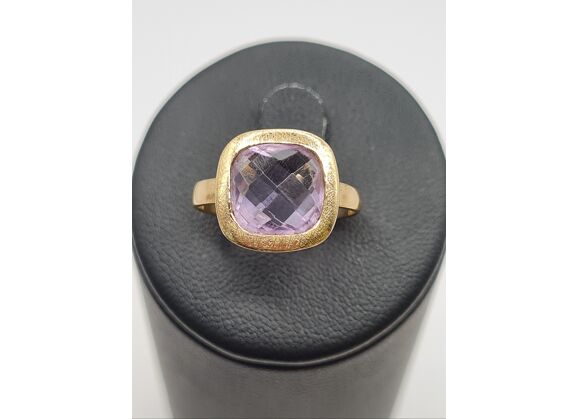 Image Bague Or jaune Améthyste Sans