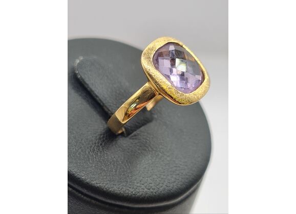 Image Bague Or jaune Améthyste Sans
