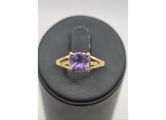 Image Bague Or jaune Améthyste Sans