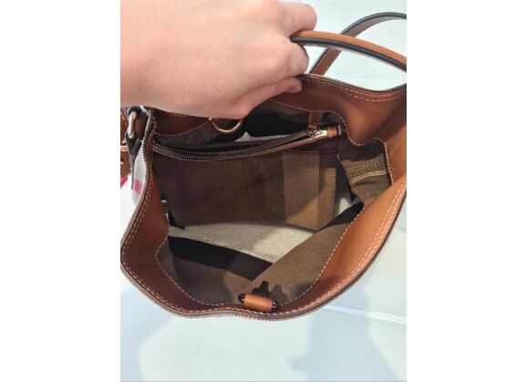 Image Sac à main BURBERRY Porté épaule Tissu Nova check