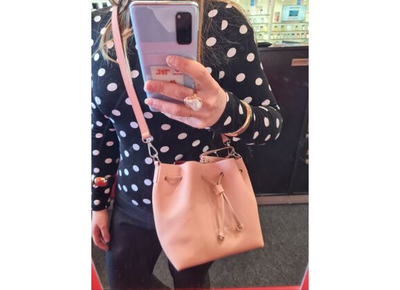 Image Sac à main LANCASTER Porté croisé Synthétique Rose poudré