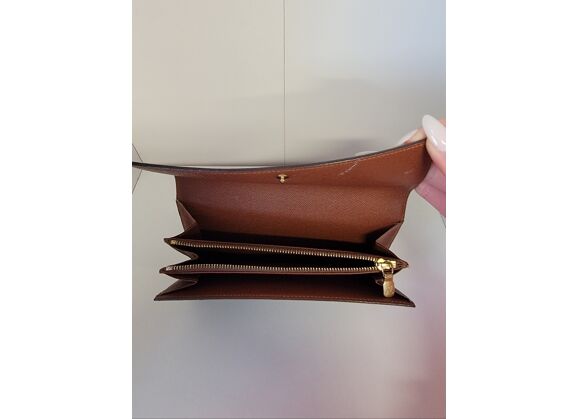 Image Portefeuille LOUIS VUITTON Sarah Cuir Marron