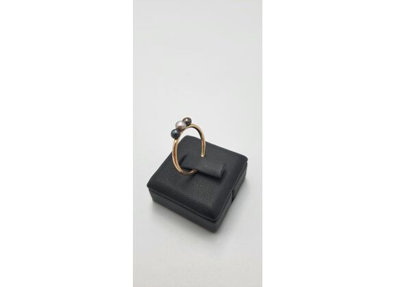 Image Bague Or jaune Perle