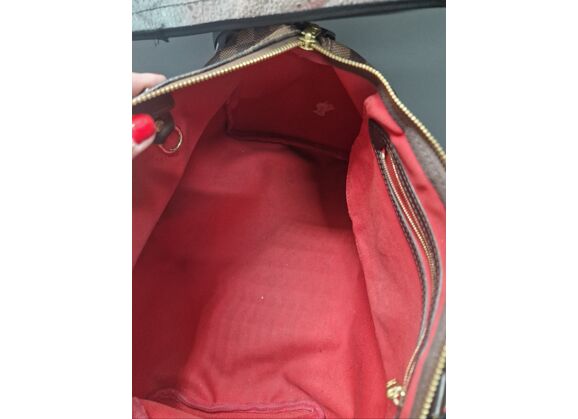 Image Sac à main LOUIS VUITTON Speedy 35 Porté main Cuir Damier ébène