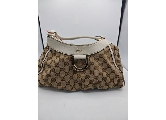 Image Sac à main GUCCI Porté épaule Toile Marron