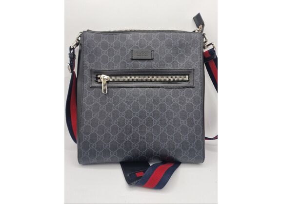 Image Sac à main GUCCI Messenger Porté croisé Toile Gris