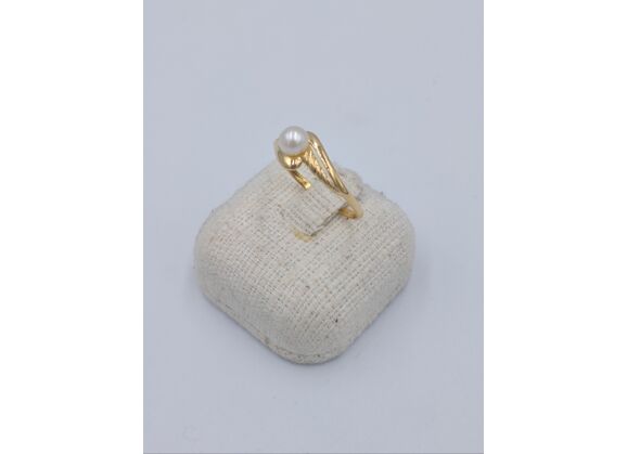 Image Bague Or jaune Perle Perle