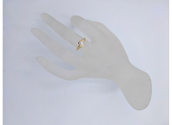 Image Bague Or jaune Perle Perle
