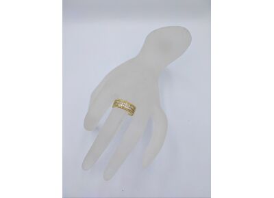 Image Bague Or jaune Oxyde de zirconium Oxyde de zirconium
