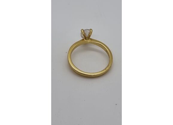 Image Bague Solitaire Or jaune Diamant