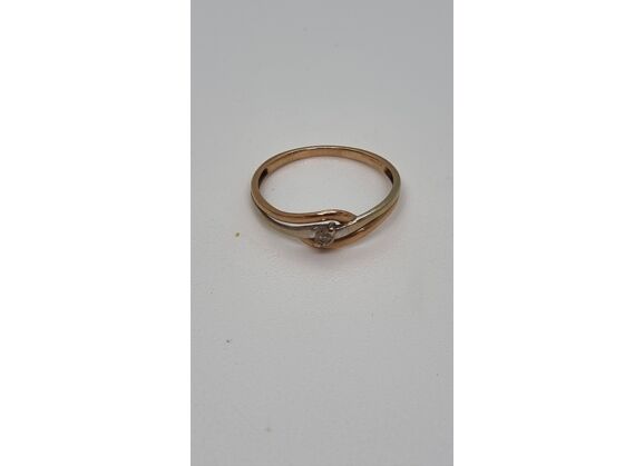 Image Bague Or blanc Or rose Diamant