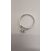 Image Bague Solitaire Or blanc Oxydes de zirconium