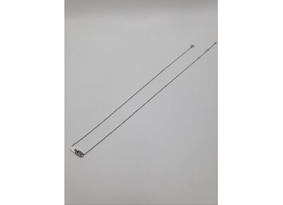 Image Collier Or blanc Diamant Sans