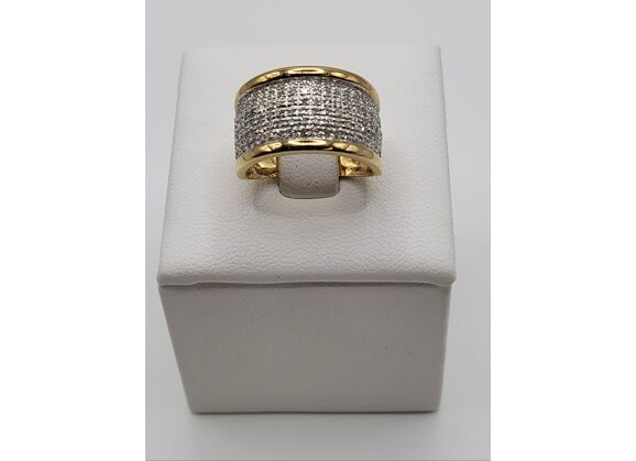 Image Bague Or jaune Diamants
