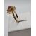 Image Bague Or jaune Pierre rose Pierre blanche