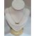 Image Collier Or jaune Saphir Oxyde de zirconium