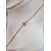 Image Collier Or jaune Saphir Oxyde de zirconium