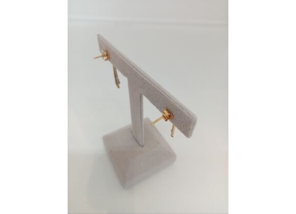Image Boucles d'oreilles Pendantes Or jaune Or blanc Oxydes de zirconium