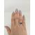 Image Bague Or gris Saphir