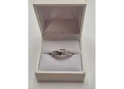 Image Bague Argent Strass