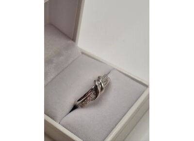 Image Bague Argent Strass