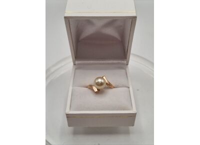 Image Bague Or jaune Perle Perle
