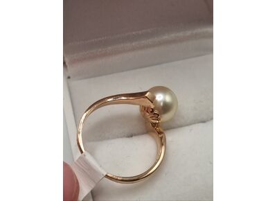 Image Bague Or jaune Perle Perle